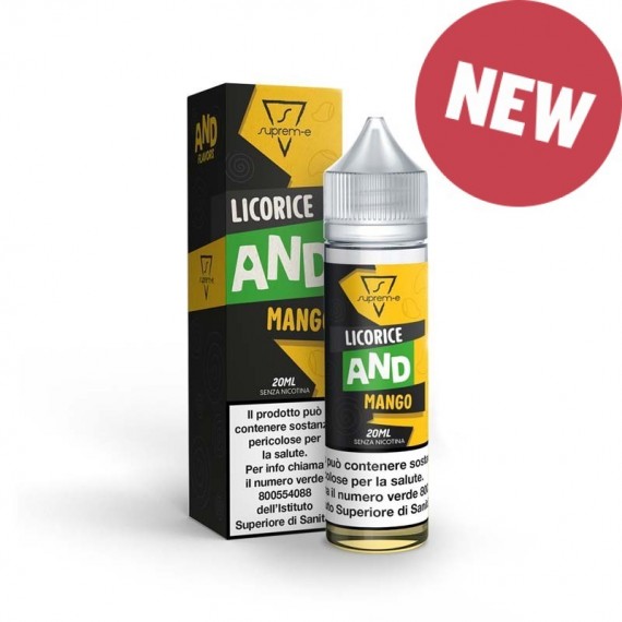 Suprem-e Licorice And Mango Shot 20ml 0mg/ml