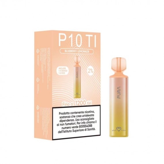 Pura P10 TI Device Blueberry Lemonade Usa e Getta 20 mg/ml Nic Salt