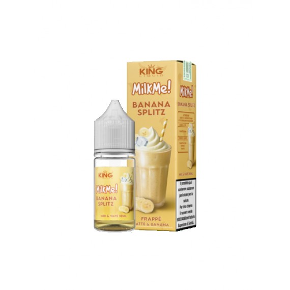King Liquid Banana Splitz Milk Me Mini Shot 10 su 20ml 0mg/ml