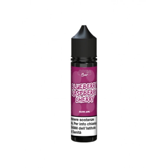 Shake N Vape Open Bar Blueberry Raspberry Cherry Shot 20ml 0mg/ml