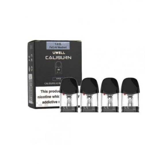 Uwell Caliburn A3 Cartuccia Pod Ricambio 2ml x4 Pezzi