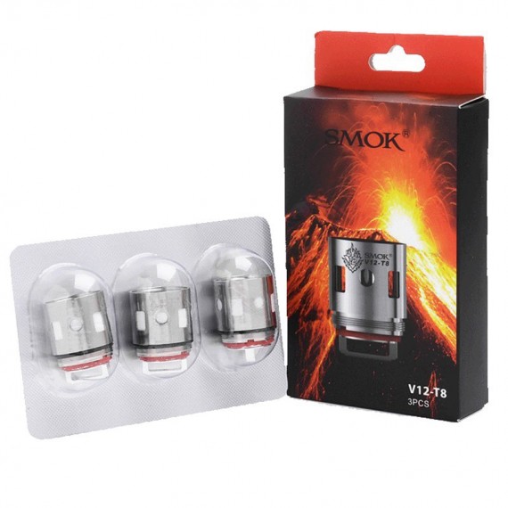 Smok TFV12 Coil Ricambio V12 T8 Octuple 0.16 Ohm x3 Pezzi