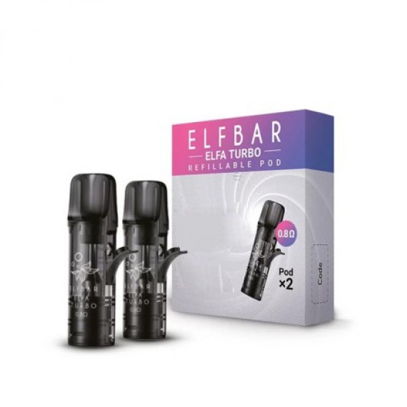 Elfbar ELFA Turbo Open Pod Ricaricabile 0.8 Ohm x2 Pezzi