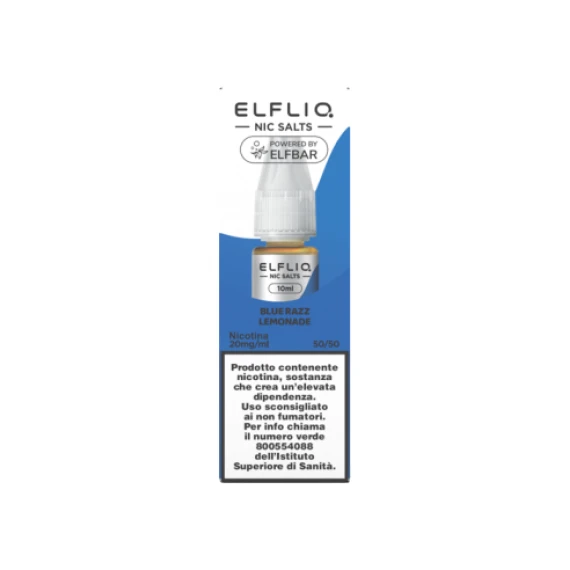 Elfliq Blue Razz Lemonade Liquido Pronto 10ml Nic Salt