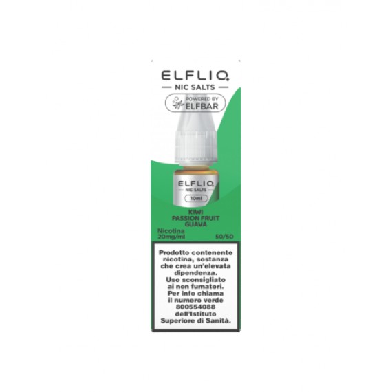 Elfliq Kiwi Passion Guava Liquido Pronto 10ml Nic Salt