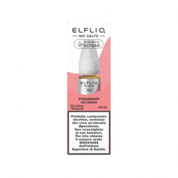 Elfliq Strawberry Ice Cream Liquido Pronto 10ml Nic Salt