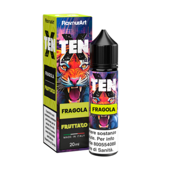 Flavourart Fragola Ten-X Shot 20ml 0mg/ml