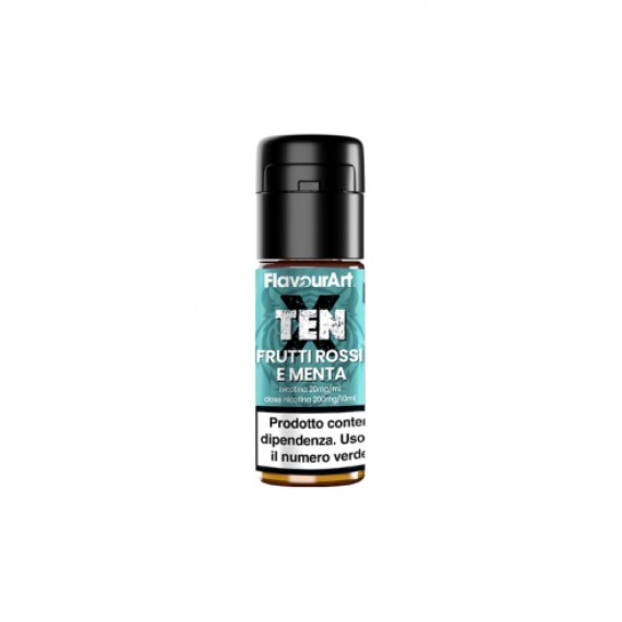 Flavourart Frutti Rossi E Menta Ten-X Liquido Pronto 10ml