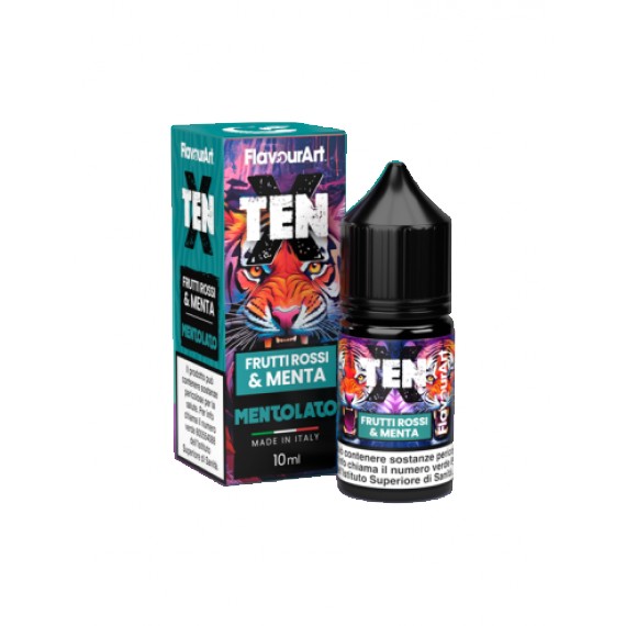 Flavourart Frutti Rossi & Menta Ten-X Mini Shot 10 su 30ml 0mg/ml