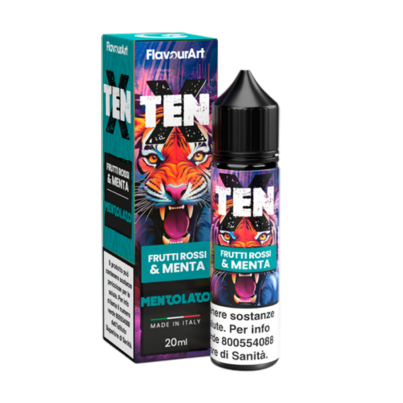 Flavourart Frutti Rossi & Menta Ten-X Shot 20ml 0mg/ml