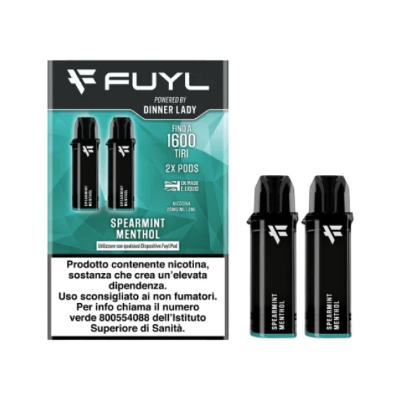 Fuyl Spearmint Menthol x2 Pezzi Pod Usa e Getta