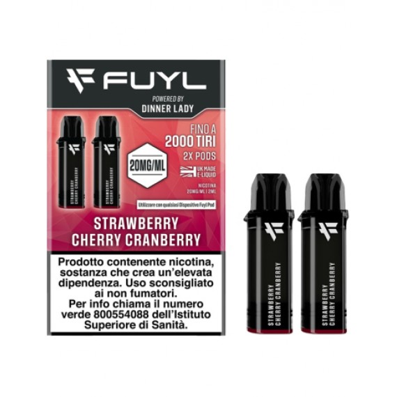 Fuyl Strawberry Cherry Cranberry x2 Pezzi Pod Usa e Getta