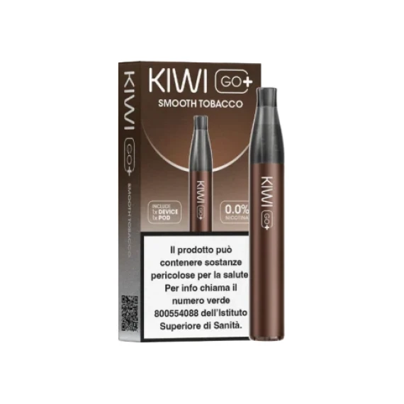 Kiwi Go PLUS Starter Kit + Pod Precaricata Smooth Tobacco 0mg/ml Usa e Getta