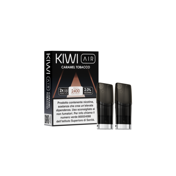 Kiwi AIR Pod Precaricate Caramel Tobacco x2 Pezzi