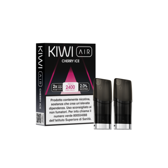 Kiwi AIR Pod Precaricate Cherry Ice x2 Pezzi