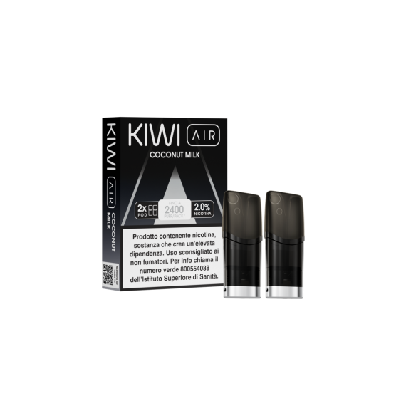 Kiwi AIR Pod Precaricate Coconut Milk x2 Pezzi