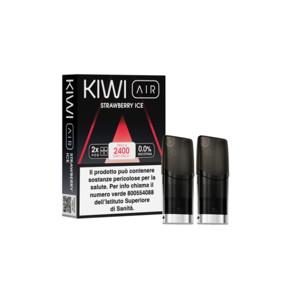 Kiwi AIR Pod Precaricate Strawberry Ice x2 Pezzi
