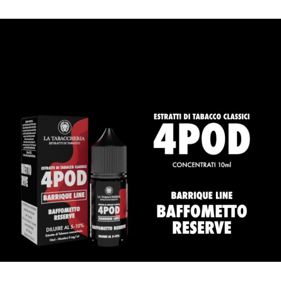 La Tabaccheria 4pod Baffometto Reserve Barrique Line Aroma Concentrato 0mg/ml