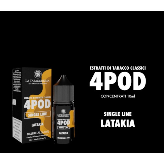 La Tabaccheria 4pod Latakia Single Line Aroma Concentrato 0mg/ml