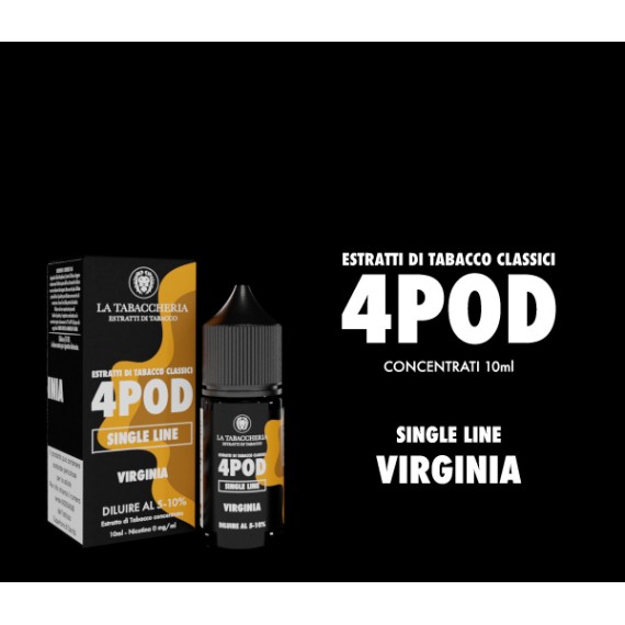 La Tabaccheria 4pod Virginia Single Line Aroma Concentrato 0mg/ml