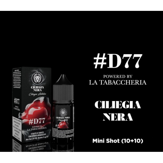 La Tabaccheria Ciliegia Nera D77 Mini Shot 10 su 20ml 0mg/ml