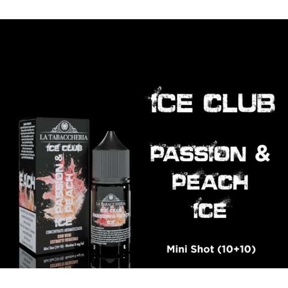 La Tabaccheria Passion & Peach Ice Club Mini Shot 10 su 20ml 0mg/ml