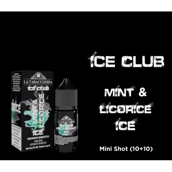 La Tabaccheria Mint & Licorice Ice Club Mini Shot 10 su 20ml 0mg/ml