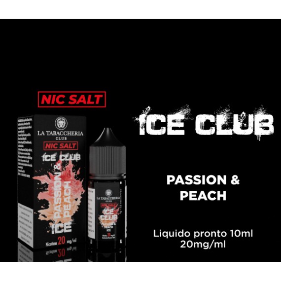 La Tabaccheria Passion Peach Ice Club Liquido Pronto 10ml