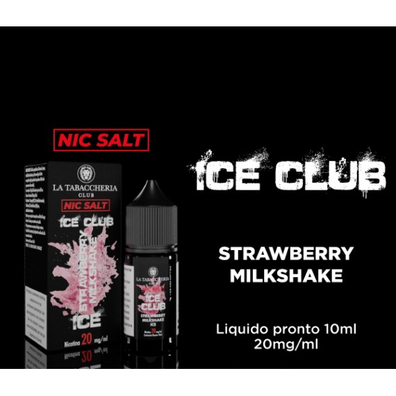 La Tabaccheria Strawberry Milkshake Ice Club Liquido Pronto 10ml