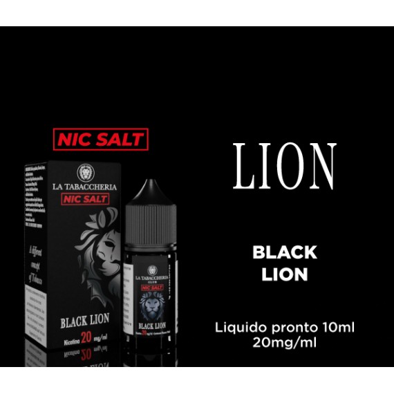 La Tabaccheria Black Lion Nic Salt Liquido Pronto 10ml
