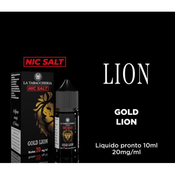 La Tabaccheria Gold Lion Nic Salt Liquido Pronto 10ml