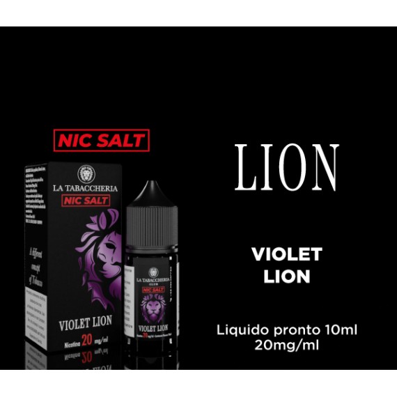 La Tabaccheria Violet Lion Nic Salt Liquido Pronto 10ml