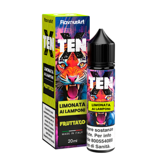 Flavourart Limonata Ai Lamponi Ten-X Shot 20ml 0mg/ml