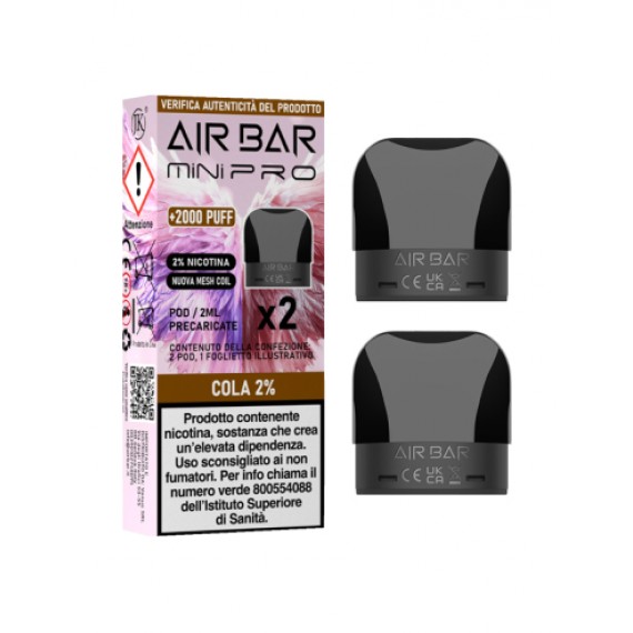 Air Bar Cola Mini PRO Pod 2ml x2 Pezzi