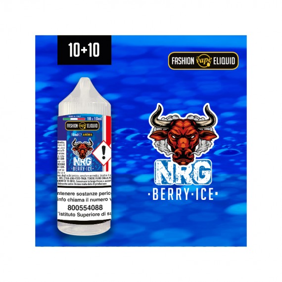 Fashion Vape Nrg Berry Ice Aroma Mini Shot 10 su 20ml 0mg/ml