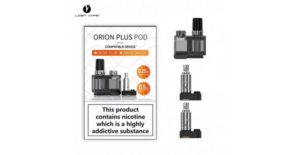 Lost Vape Orion Plus Pod Ricambio 0.5 Ohm + 0.25 Ohm