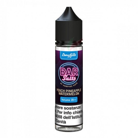 Vampire Vape Bar Salts Peach Pineapple Watermelon Shot 20ml 0mg/ml
