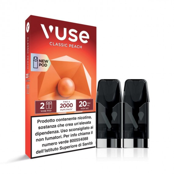 Vuse Pod Precaricate Usa E Getta Classic Peach x2 Pezzi