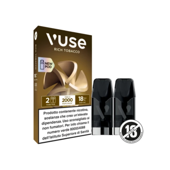 Vuse Pod Precaricate Usa E Getta Rich Tobacco x2 Pezzi