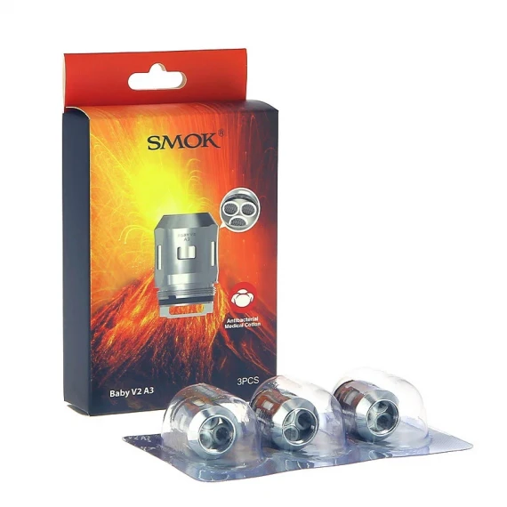 Smok Coil Ricambio TFV8 Baby V2 A3 Triple 0.15 Ohm x3 Pezzi