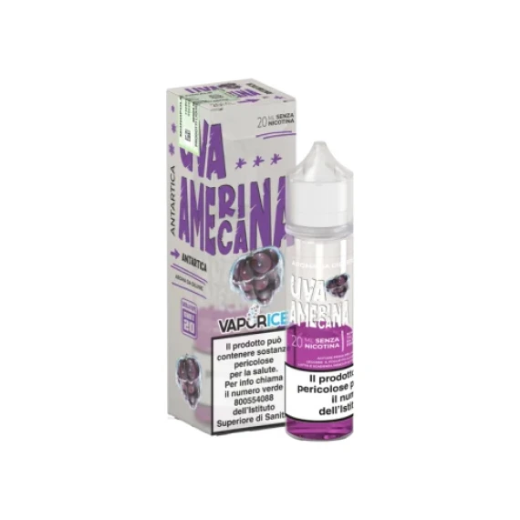 Vaporart Uva Americana Antartica Vaporice Shot 20 su 60ml 0mg/ml