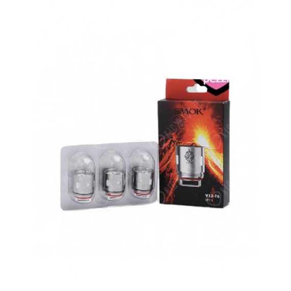 Smok TFV12 Coil Ricambio V12 T6 Sextuple 0.17 Ohm x3 Pezzi