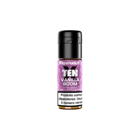 Flavourart Vanilla Boom Ten-X Liquido Pronto Nic Salt 10ml