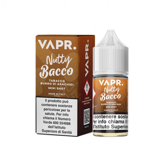 VAPR. Nutty Bacco Aroma Mini Shot 10 su 20ml 0mg/ml