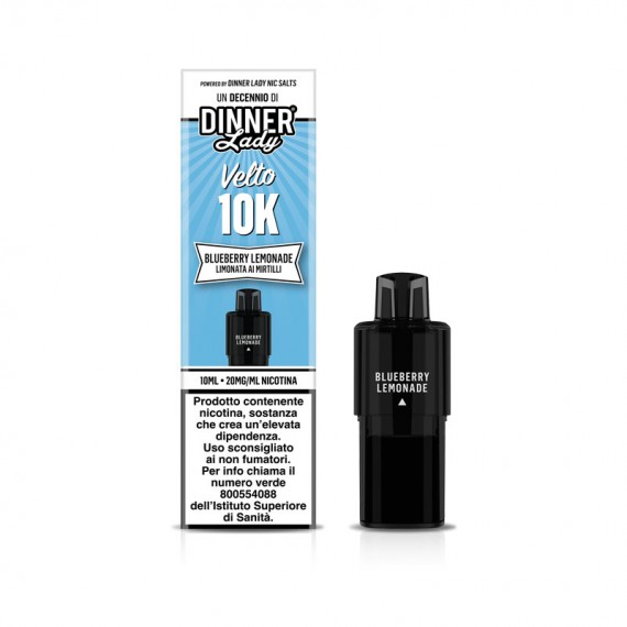 Dinner Lady Velto 10K Blueberry Lemonade Pod Precaricata 10ml