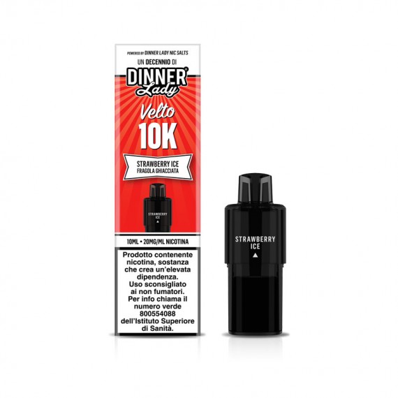 Dinner Lady Velto 10K Strawberry Ice Pod Precaricata 10ml