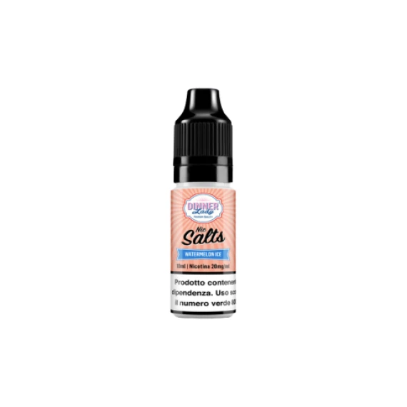 Dinner Lady Watermelon Ice Liquido Pronto 10ml Nic Salt