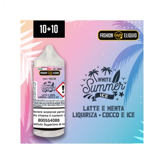 Fashion Vape White Summer Aroma Mini Shot 10 su 20ml 0mg/ml