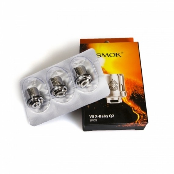 Smok Coil Ricambio TFV8 X-BABY Q2 0.4 Ohm x3 Pezzi